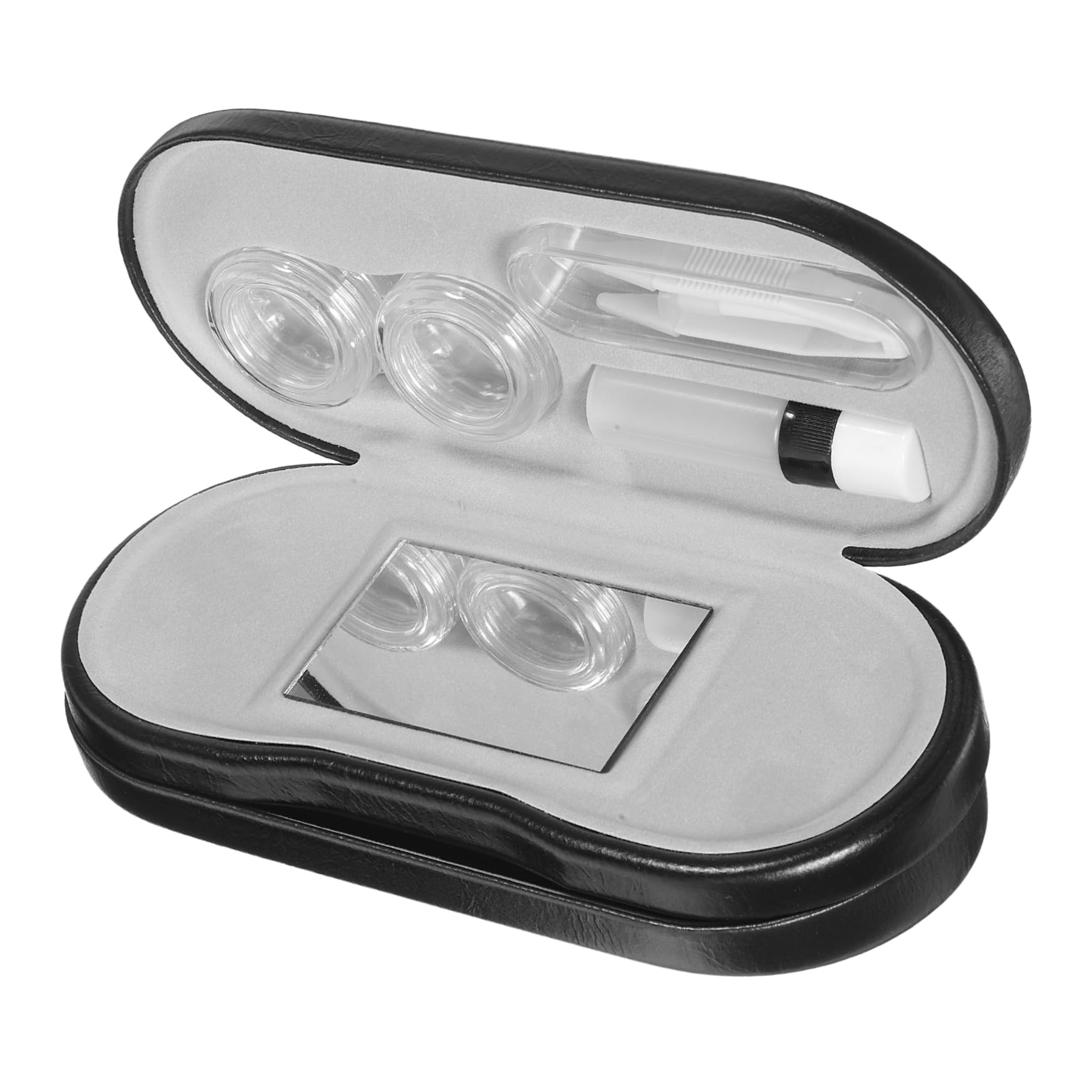 FRCOLOR 5 Sätze Doppellagiges Brillenetui Mehrzweck-Brillenbehälter Brillenetui mit doppeltem Verwendungszweck brillenbox brillenkoffer Outdoor-Brillenbehälter reisebrillenbehälter Fall Pu