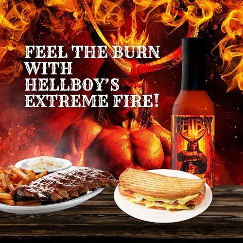 Miniatura 8 de Con licencia oficial de la película Hellboy 2019. "EXTREME" Mess with the Devil and you will get the horns! Esta salsa despertará a los demonios