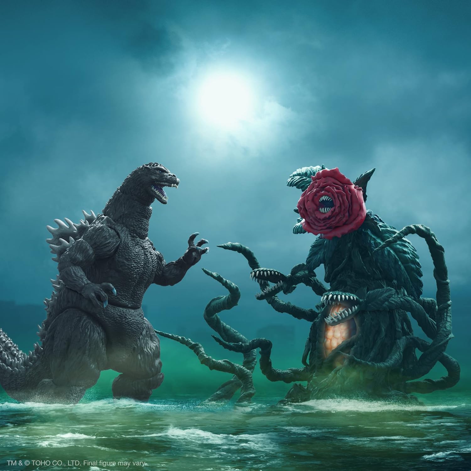Super7 Ultimates! Toho HeiSei Godzilla and Heisei Biollante (Rose Form) - Toho Godzilla Heisei Bundle Action Figures with Accessories Classic Movie Collectibles and Retro Toys