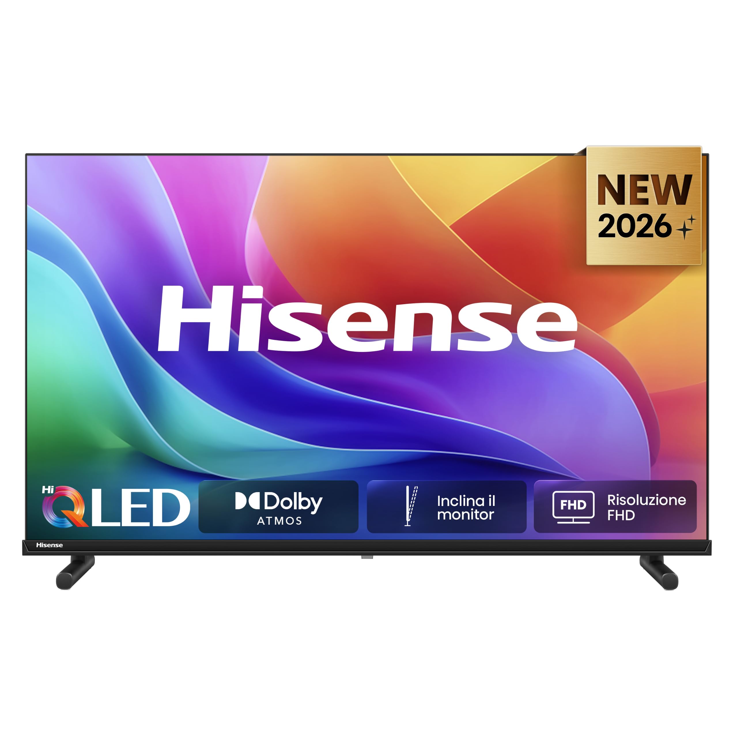 Hisense Smart TV QLED 32" FHD 32E5ST, 60Hz, Audio Dolby Atmos, VIDAA OS con 1000+ app, HDR10, Game Mode, Works with Alexa, wifi, lativù
