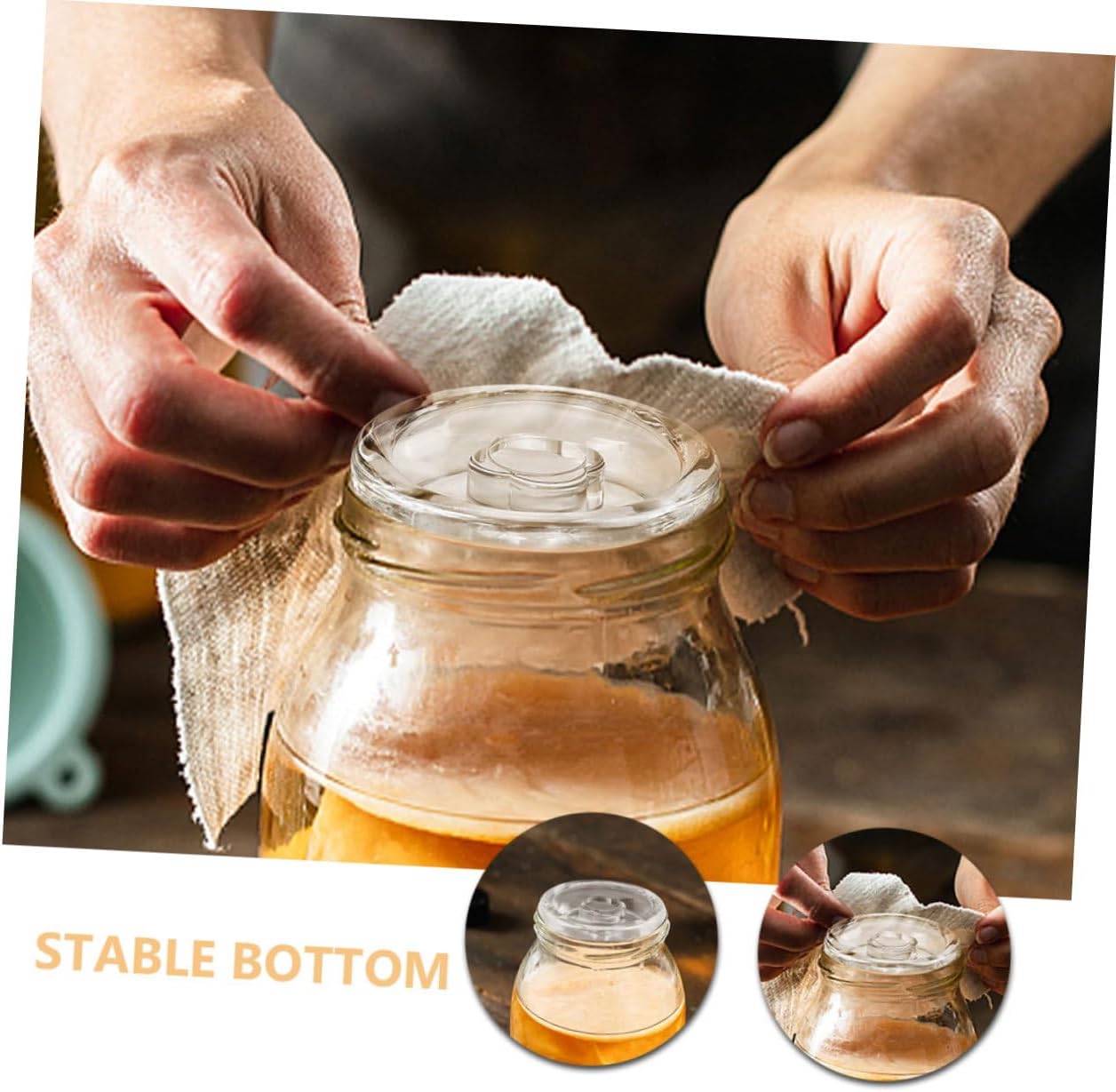 9pcs Wide Mouth Jar Fermentation Weights Pickle Weights for Consistent Pressure Home Fermentation for Sauerkraut and Pickling