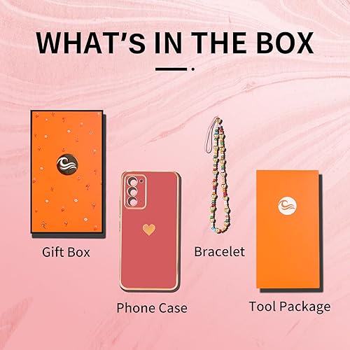 Miniatura 6 de Shorogyt Funda de corazón para Samsung Galaxy Note 20 5G4G de 6.7 pulgadas para mujer, diseño estético, diseño de corazones de amor, para niñas,