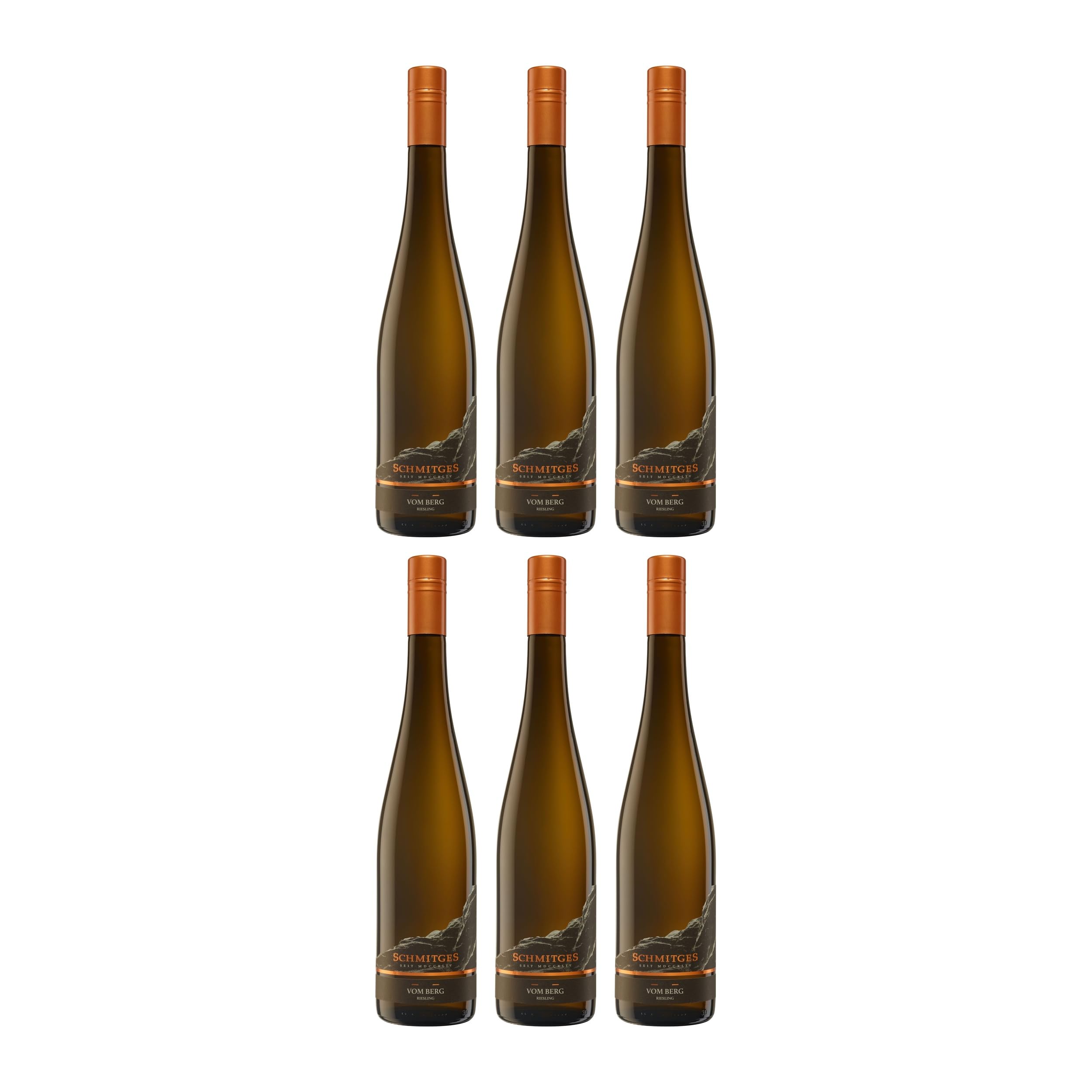 Weingut Schmitges Vom Berg Riesling Weisswein Weiss Halbtrocken Vegan Deutschland inkl. FeinWert E-Book (6 x 0.75 l)