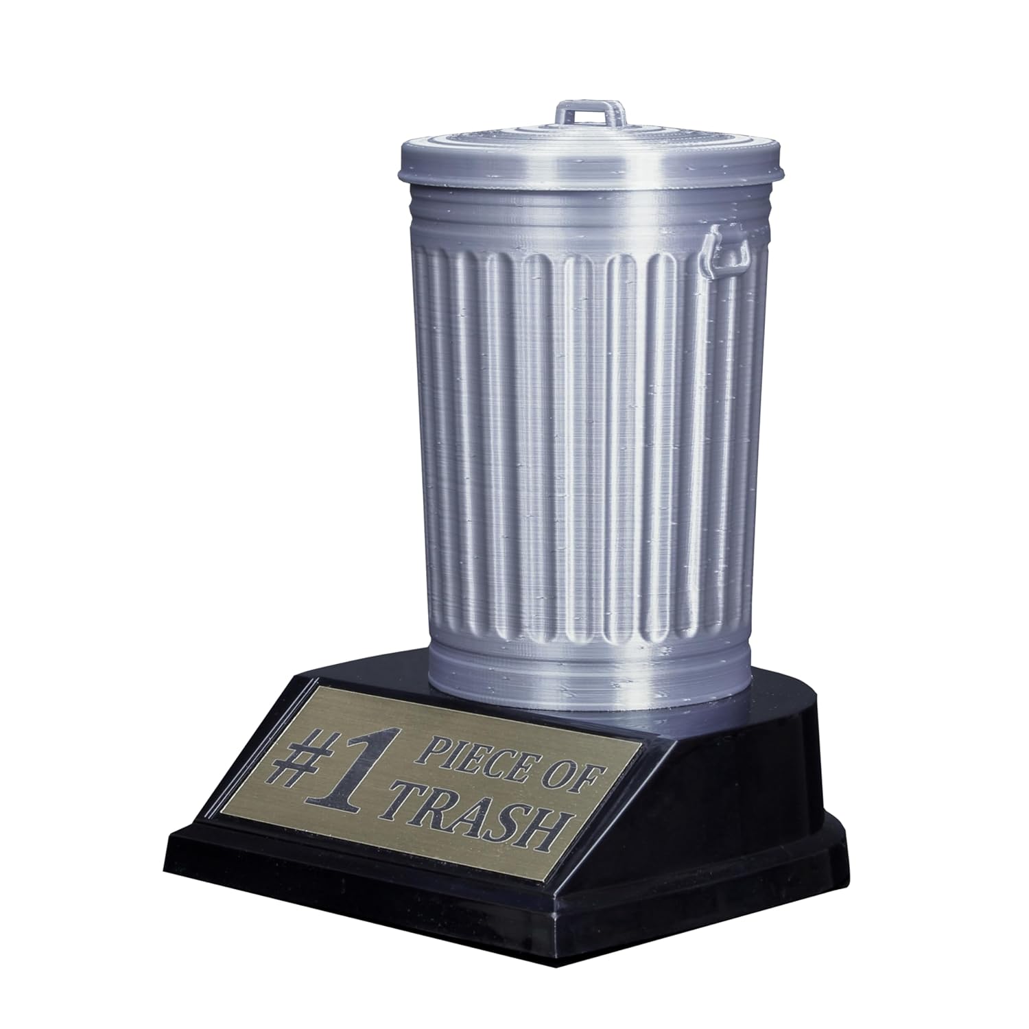 Personalized Trash Can Trophy with Removable Lid - Humorous Last Place Award for Epic Failure or Fantasy Football Loser - Gag Prize - Customize Now (5 Inch)