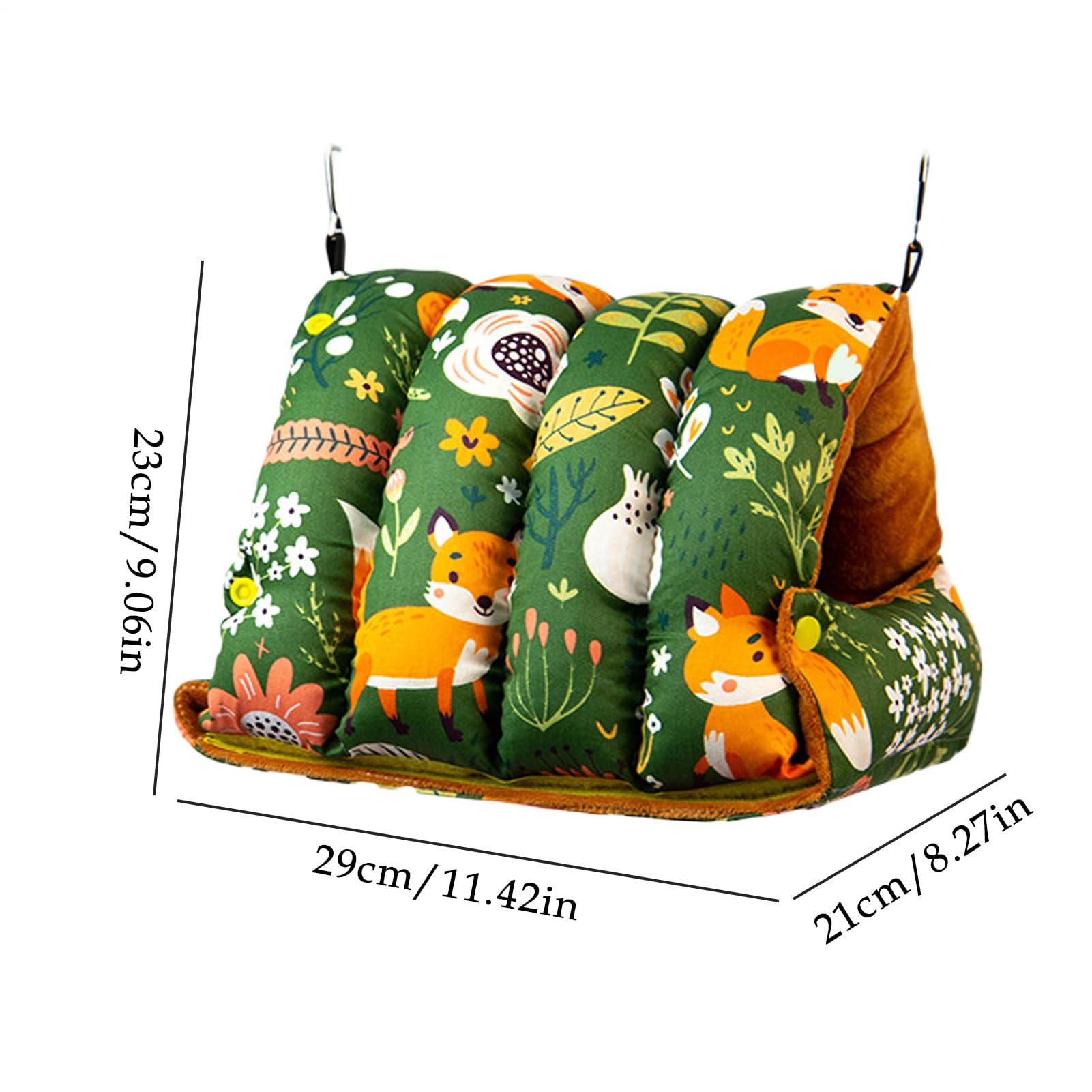 Nid pour Perruches Hamac Pliable Chaud et Doux | Lit Chaud Pour Perroquet Et Nid De Maison Pour Calopsitte Pour Cockatiel Perroquet Canari Conure Hamster Lapin Intérieur