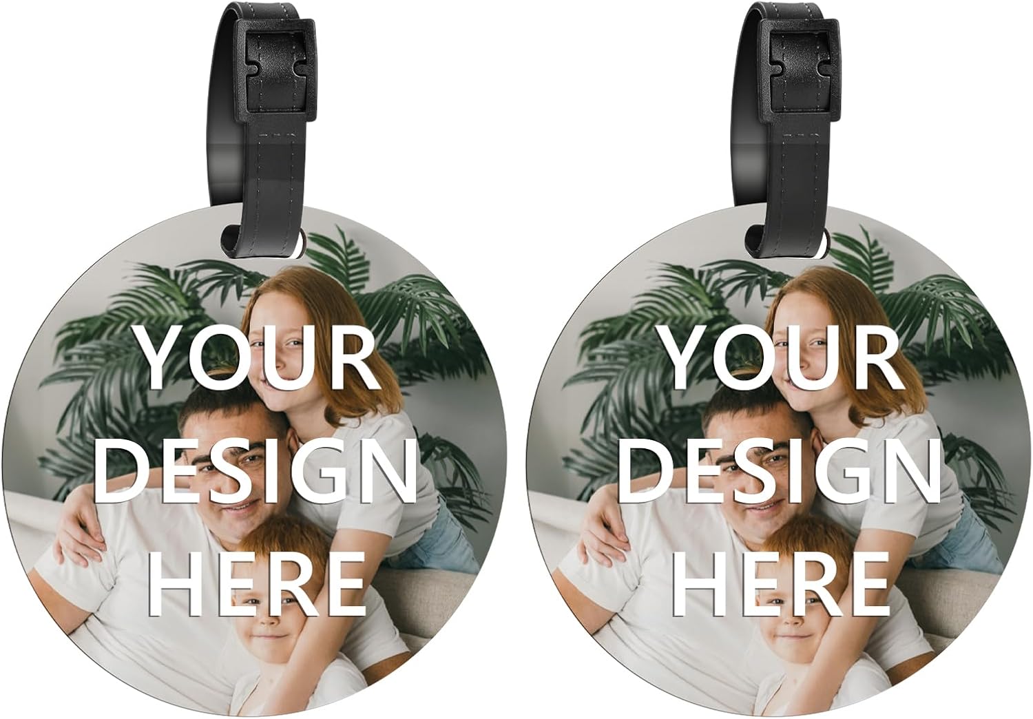 Personalized Luggage Tags, Custom Round Luggage Tag