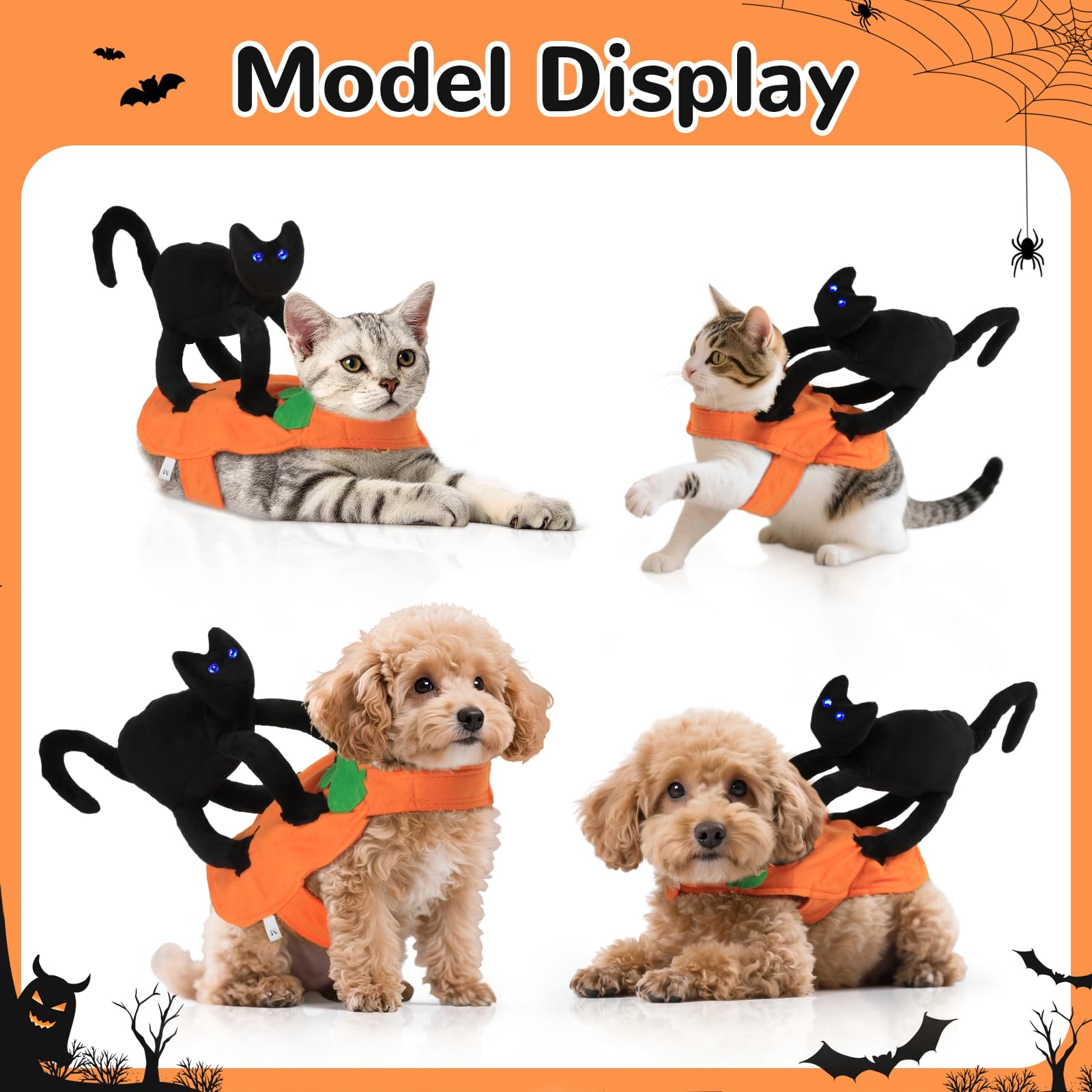 Dog Halloween Costumes, Fancy Dog Clothes for Halloween Party Decorations Pets Birthdays Festivals - Image 4