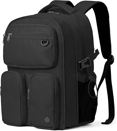 Miniatura 1 de Mixi Mochila de viaje para laptop, bolsa ligera para hombres y mujeres, bolsa de computadora de 15.6 pulgadas con bolsillos multifunción, 17
