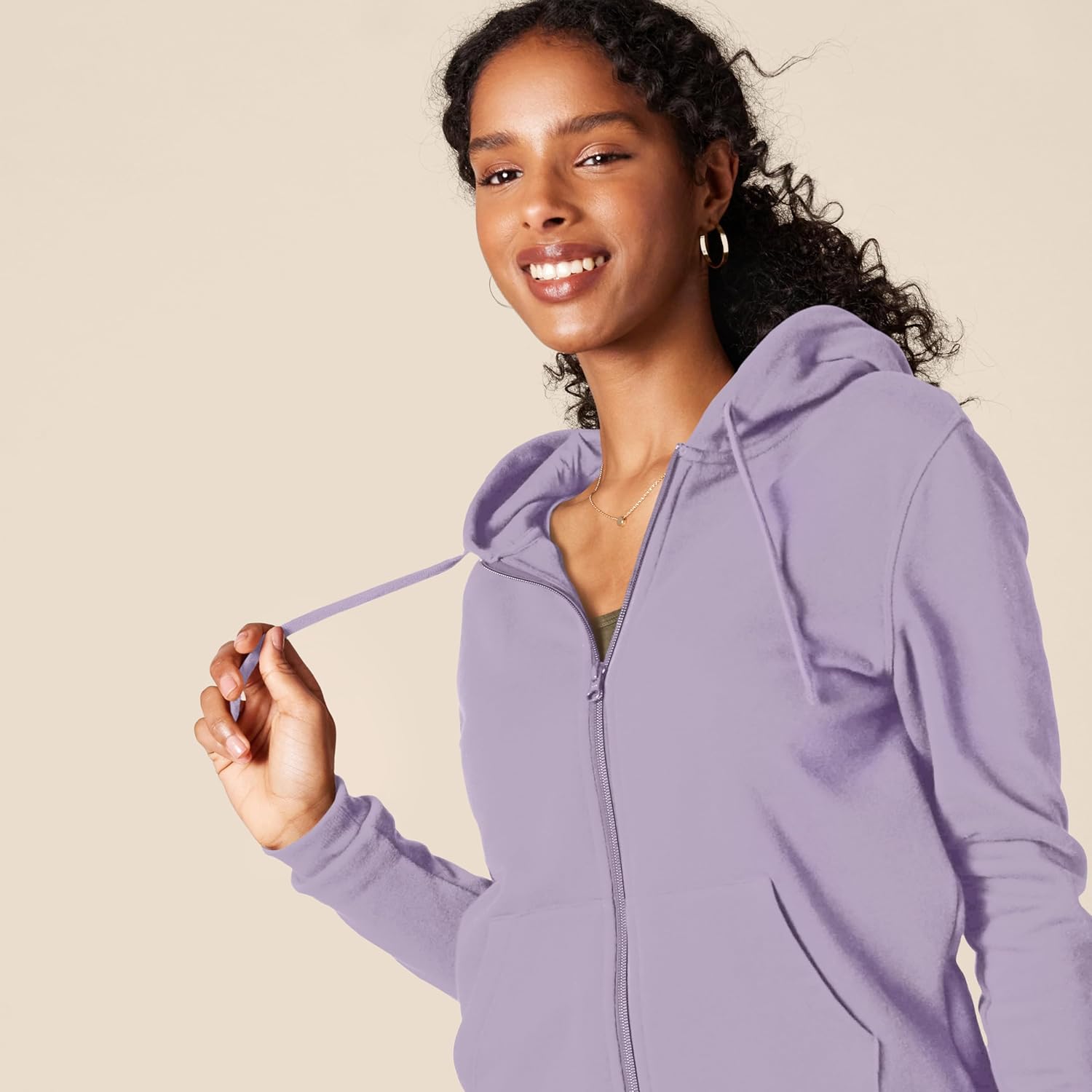 Amazon Essentials womens Fleece Full-Zip Hoodie (Available in Plus Size) - Image 4