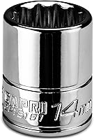 Vista 16 de Capri Tools Zócalo poco profundo de 0.157 in, accionamiento de 1/4", 12 puntos, métrico