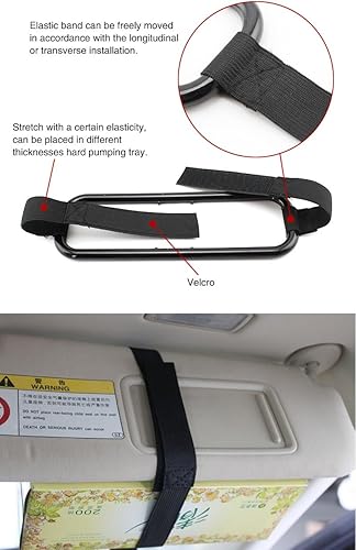 Miniatura 5 de Tianmei Accesorios de automóvil para visera solar de automóvil, soporte de caja de pañuelos para toalla de papel, servilletas, soporte de respaldo