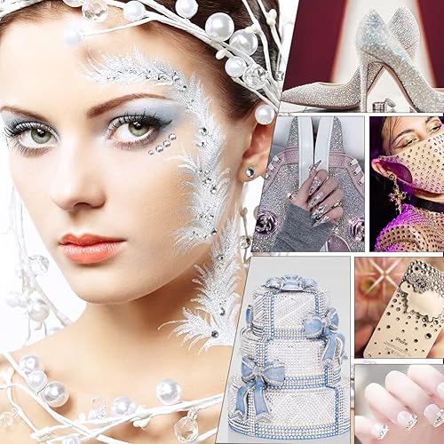 Miniatura 8 de Juego de 3792 diamantes de imitación AB de cristal para manualidades, maquillaje, vasos con bolígrafo de recolección y pinzas (SS6  SS20)