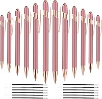 Vista 26 de 12 unidades 2 en 1 bolígrafo con punta de lápiz capacitivo, 1,0 mm de tinta negra, bolígrafo metálico con punta de lápiz capacitivo para pantallas