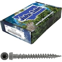 Jake Sales #10 x 1-3/4" Cape COD Gray Composite Decking Exterior Coated Wood Screw Torx/Star Drive Head - AQC Lumber Compatible 5 Pounds 655 Screws