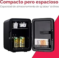 Vista 2 de Frigidaire Mini Refrigerador Personal Enfriador, Encimera, Capacidad de hasta 10L/15 Latas, Diseño Robusto de Acero Inoxidable Cepillado, Portátil