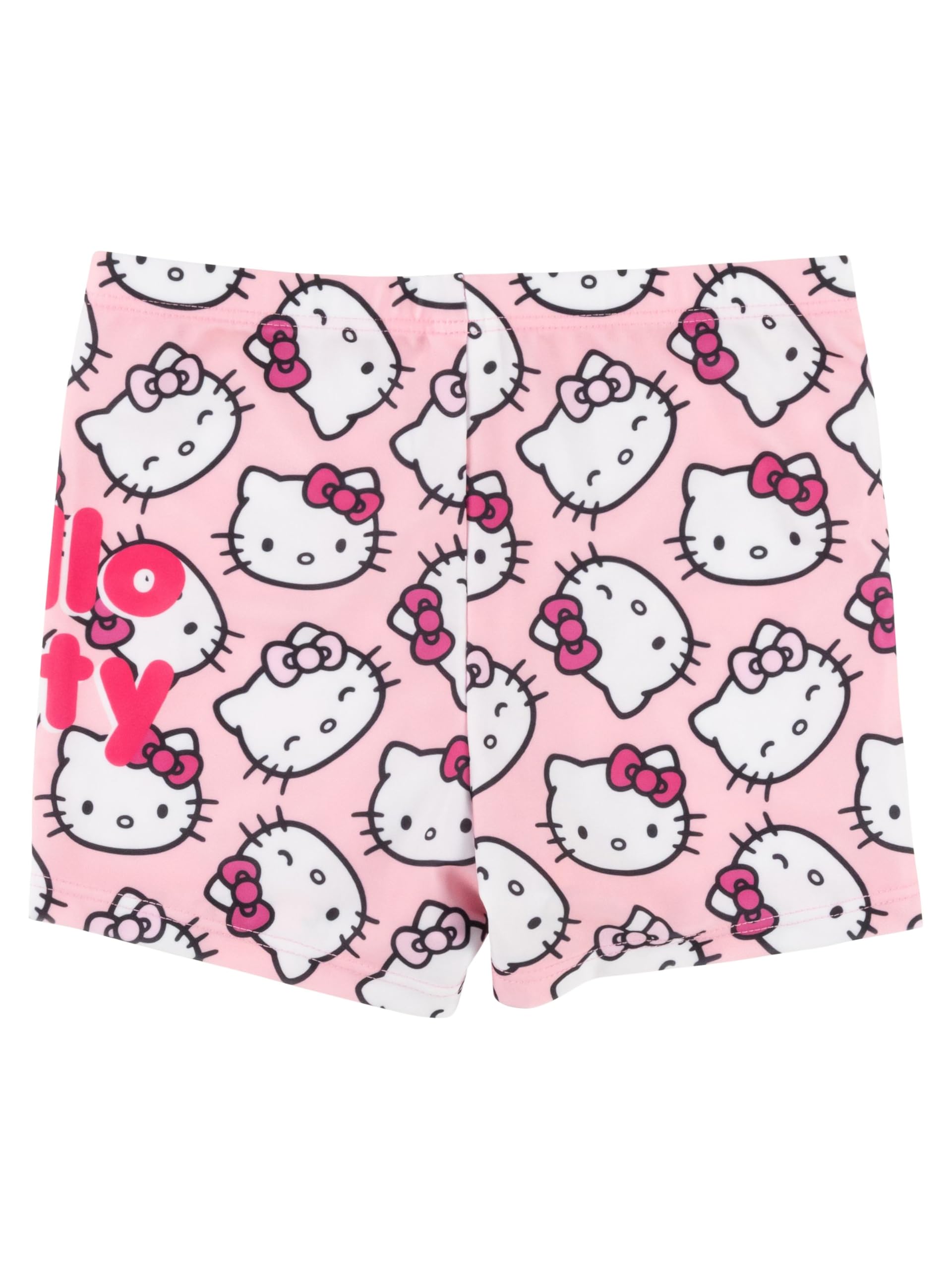 United Labels Hello Kitty dwuczęściowy kostium kąpielowy z ochroną UV 30, dla dziewcząt, różowy, moda kąpielowa dla dzieci, z koszulką i kąpielówkami, strój kąpielowy