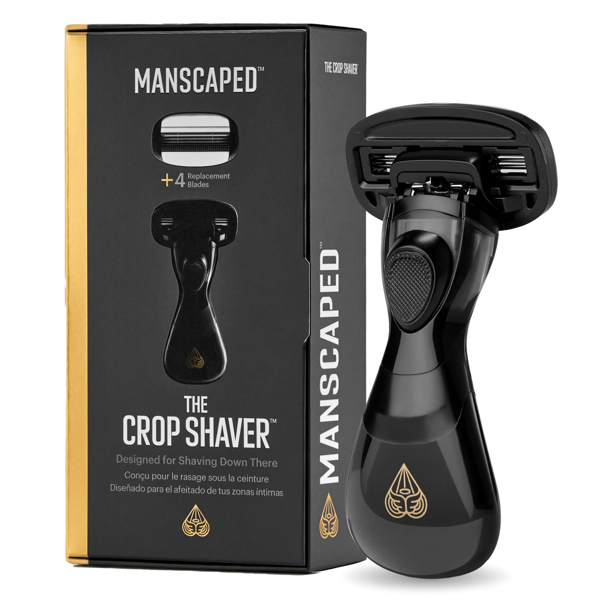 Manscaed Razor Snapklik.com : MANSCAPED The Crop Shaver Mens 3-Blade Stainless Steel ...