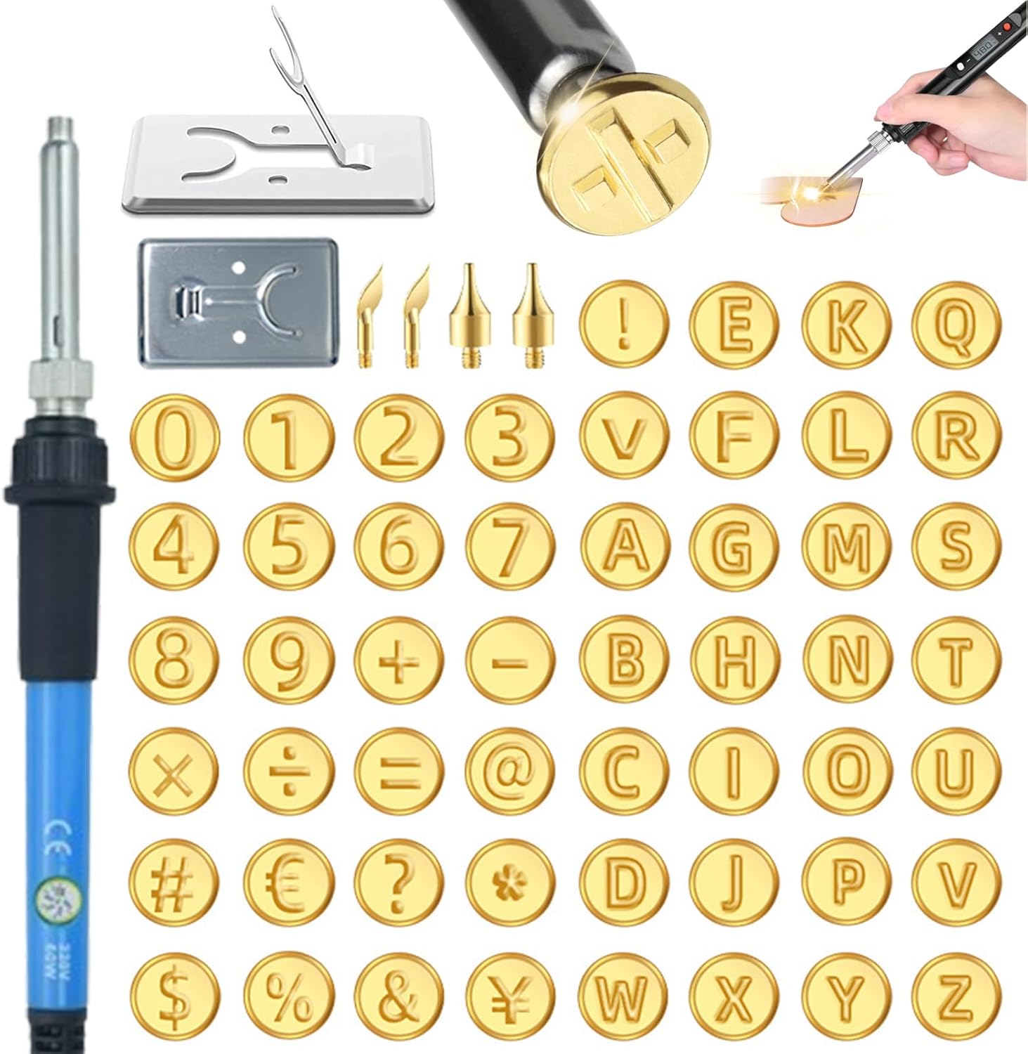 26 Letters Copper Mold, DIY Wood Burning/Carving Set, DIY