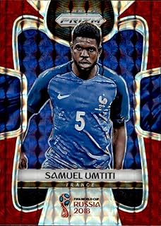 2018 Panini Prizm World Cup Red Mosaic Prizms #86 Samuel Umtiti France Soccer Card