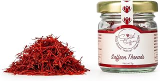 Scarlet Saffron, Finest Pure Premium All Red Spanish Saffron Threads, Grade A+, Finest Grade Saffron for Tea, Paella, Rice, Desserts and all Culinary Uses (3g)