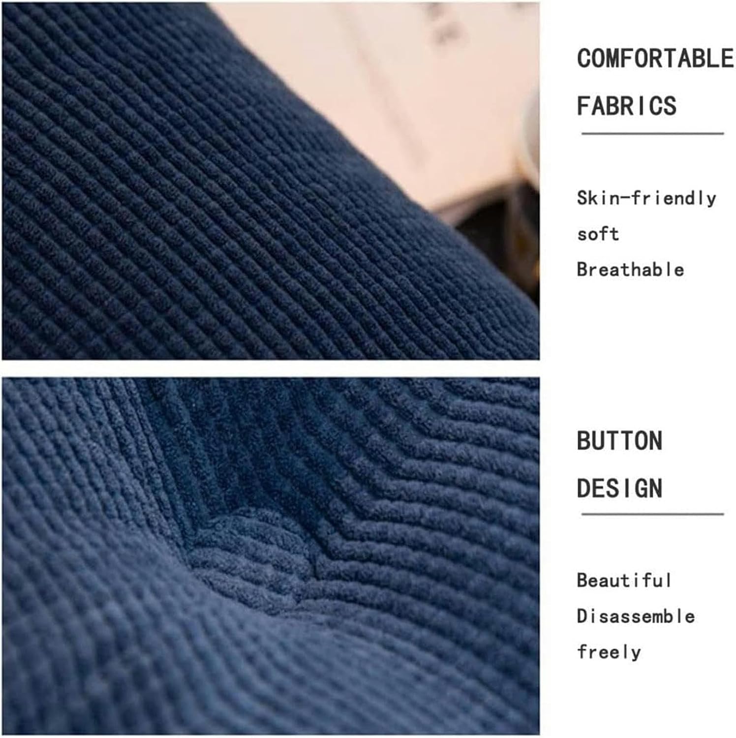 Wzglod Headboard Pillow, Large Back Support Rest Reading Pillow, Triangular Wedge Lumbar Pillow Backrest Positioning Support Bedside Throw Cushion for Daybed Bed with Removable Cover-