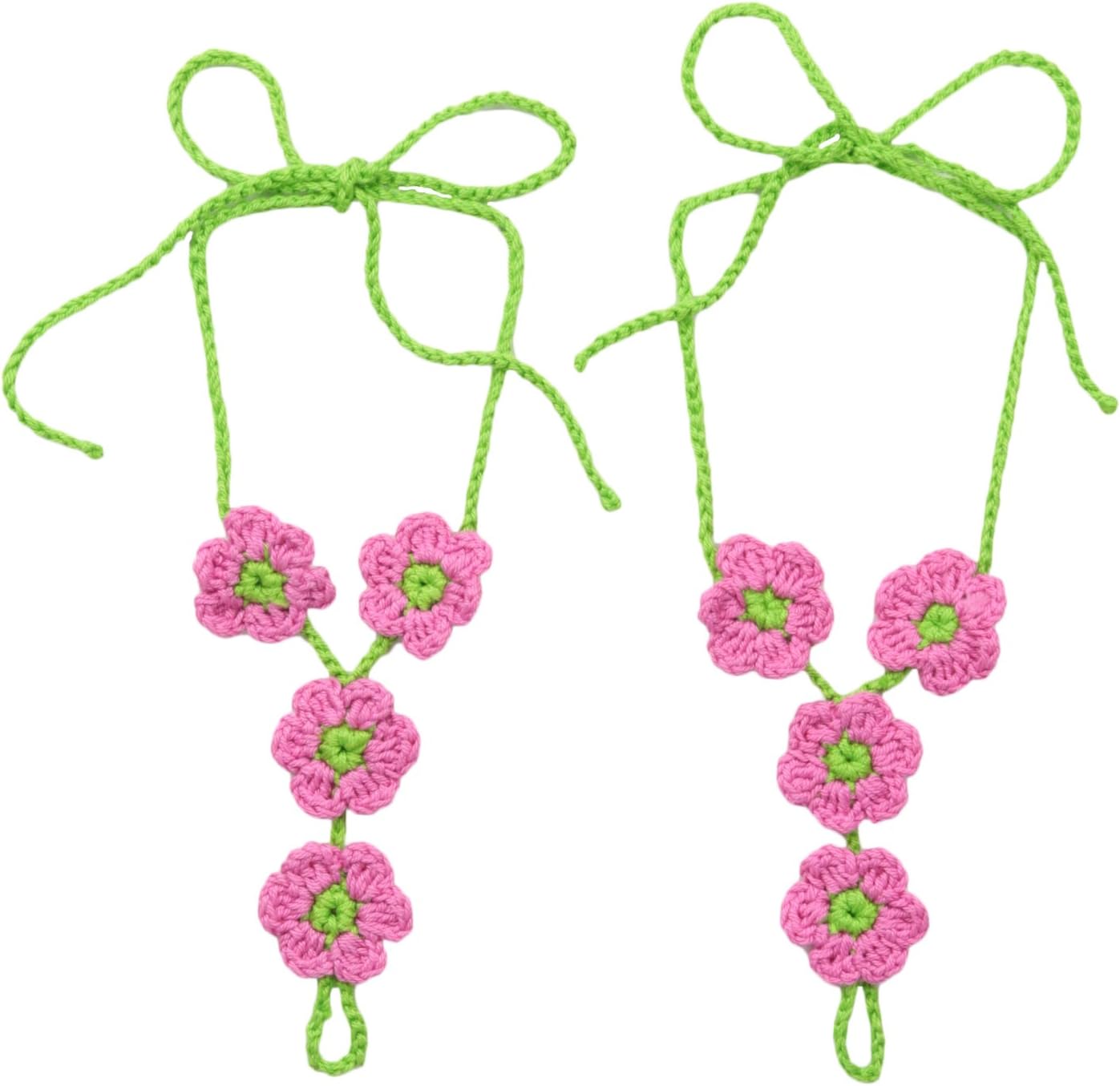 Jefferies Socks Big Girls' Daisy Crochet Barefoot Sandal