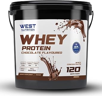 West Nutrition Whey Protein Powder 3600 gr 120 Serving Hazelnuts & chocolate