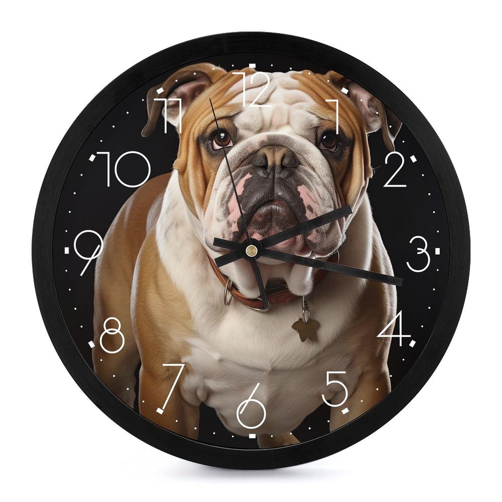 Horloge bouledogue anglais pour cuisine et bureau pour rythmer vos journées