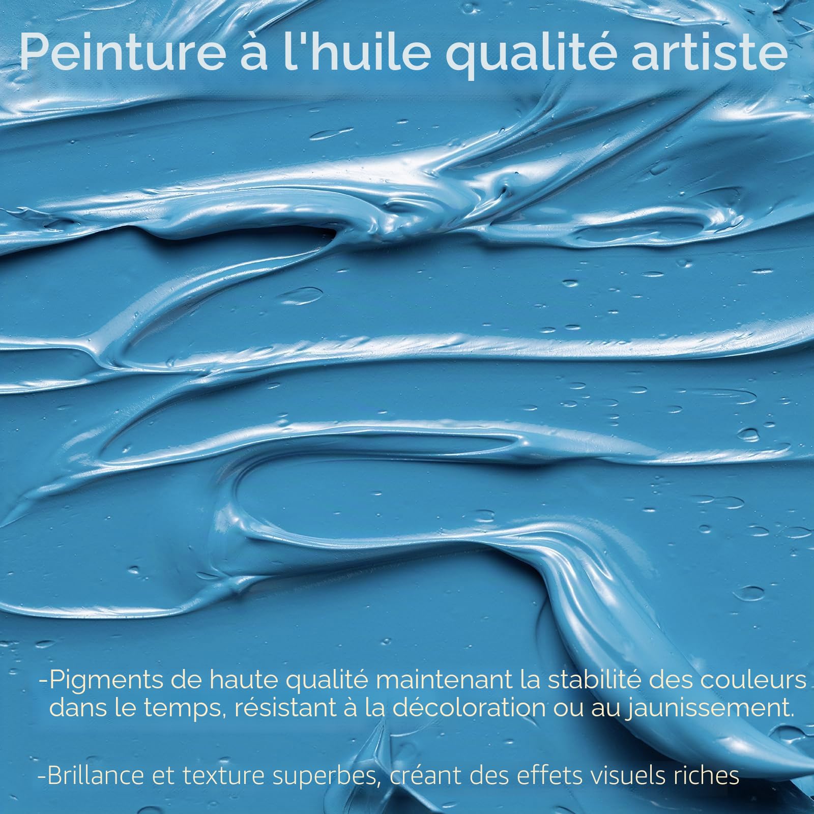MEEDEN Peinture à l'Huile Kit - 12 Couleurs x 170ml/5.7oz Tubes Professionnels pour Adulte - Peinture Huile Artiste pour Tableau Verre Bois Toile
