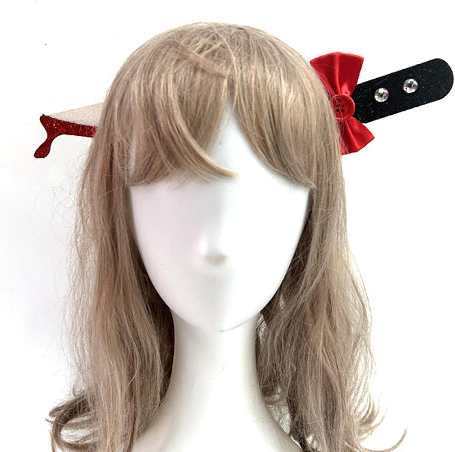 Halloween Headband, Cosplay Costume Hair Accessories Supplies Day of The Dead Red Bleeding Knife