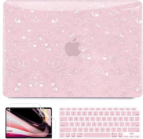 Miniatura 9 de B BELK Funda compatible con MacBook Air de 13 pulgadas 2022 2021 2020 2019 2018 M1 A2337 A2179 A1932, carcasa rígida de plástico + cubierta de Shiny