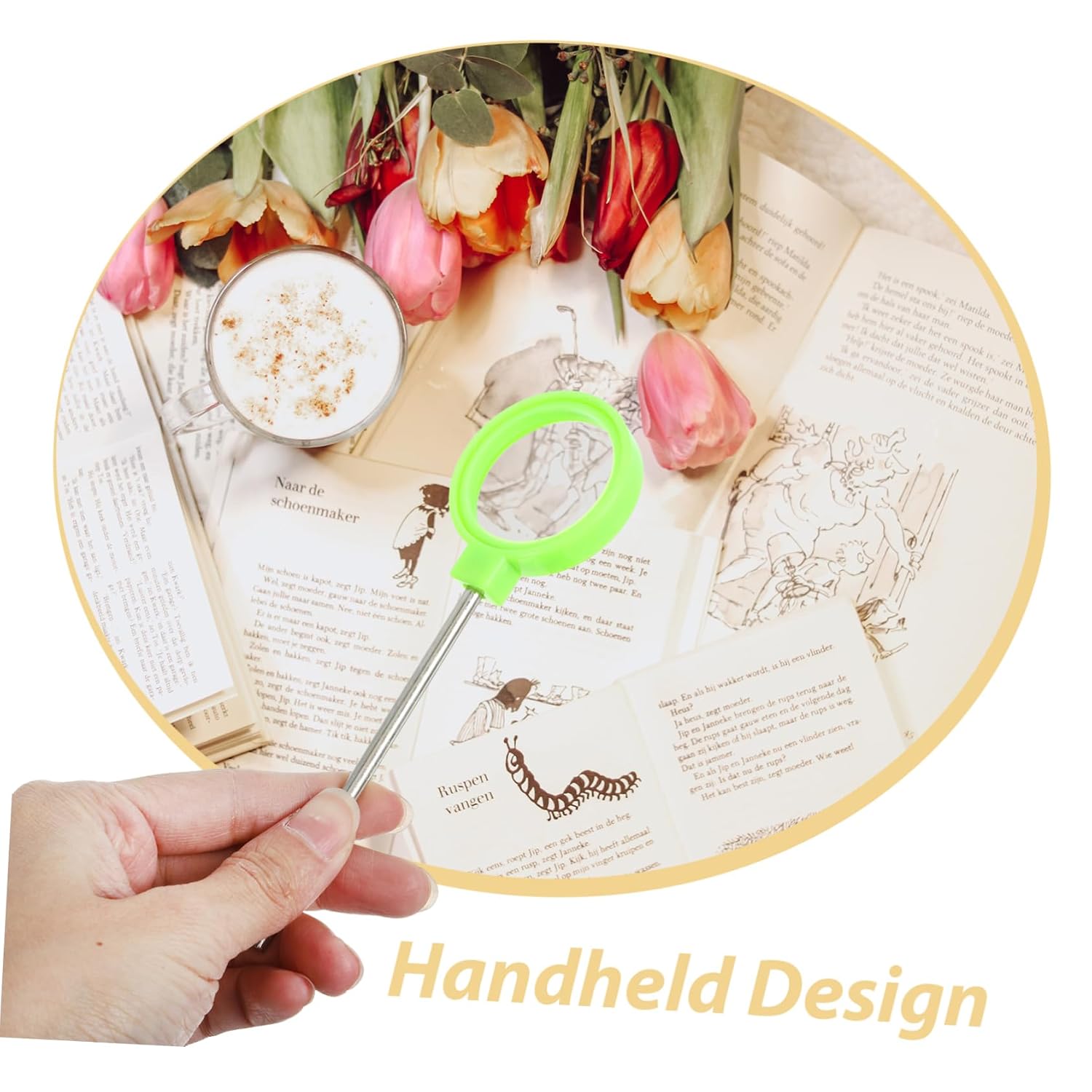 Handheld Convex Lens for Physics Teaching Optical Experiment Tool