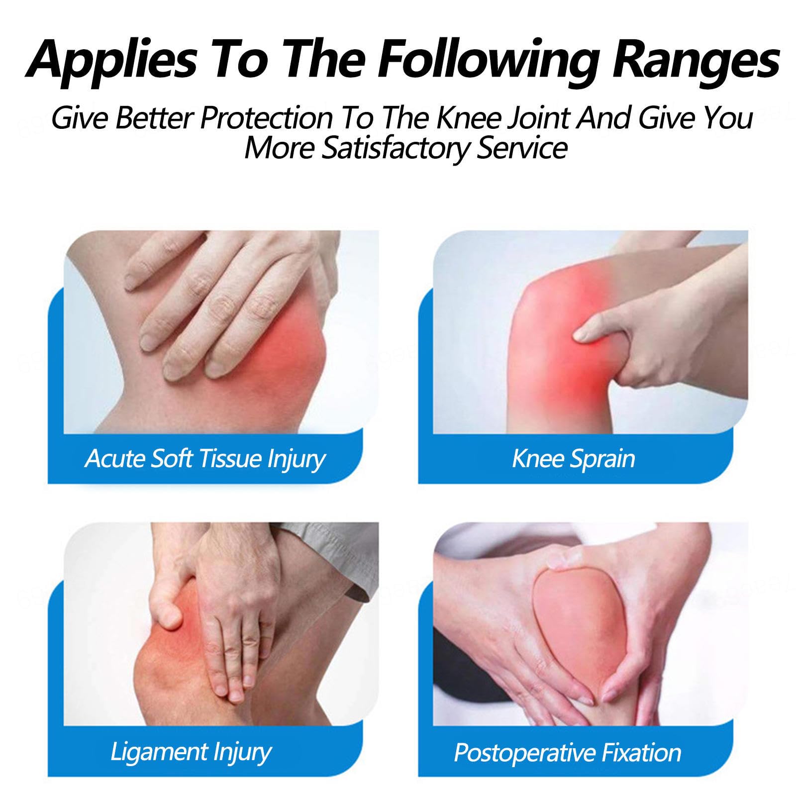 Rodillera con Bisagras, Fijación Articulación Ajustable, Rodillera, Soporte Adecuado Piernas, Recuperación Lesiones Rodilla, Lesiones Menisco Lesiones Ligamentos