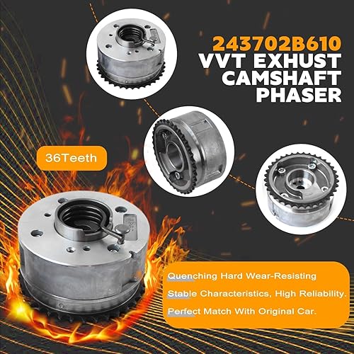 Miniatura 5 de PANGOLIN Kit de cadena de distribución con 2 piñones de engranaje VVT para 2012-2016 Accent Sonata Tucson Veloster Kia Rio Forte5 Soul 1.6L motor,