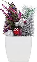 Vista 1 de ARTIBETTER Planta artificial de simulación de Navidad para decoración de escritorio, plantas realistas de pino pequeño, plantas artificiales, planta