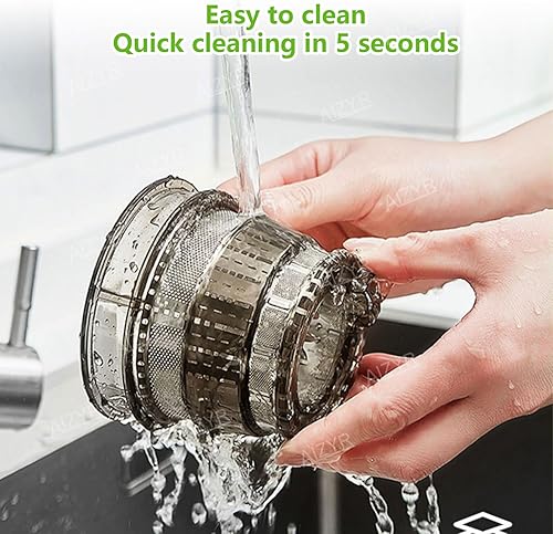 Miniatura 6 de AIZYR Juicer Machine Potente Juicer, 500W Máquina centrífuga Juicer Máquina 99% Jugo Pureza Jugo Jugo Tanto Fruta como Vegetal, Rojo