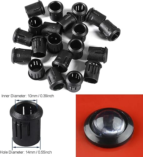 Miniatura 4 de Paquete de 20 (10 blancos + 10 rojos) de 12 V RC para coche, diodos emisores de luz, faros delanteros, bombillas de 0.394 in, ultra brillante,