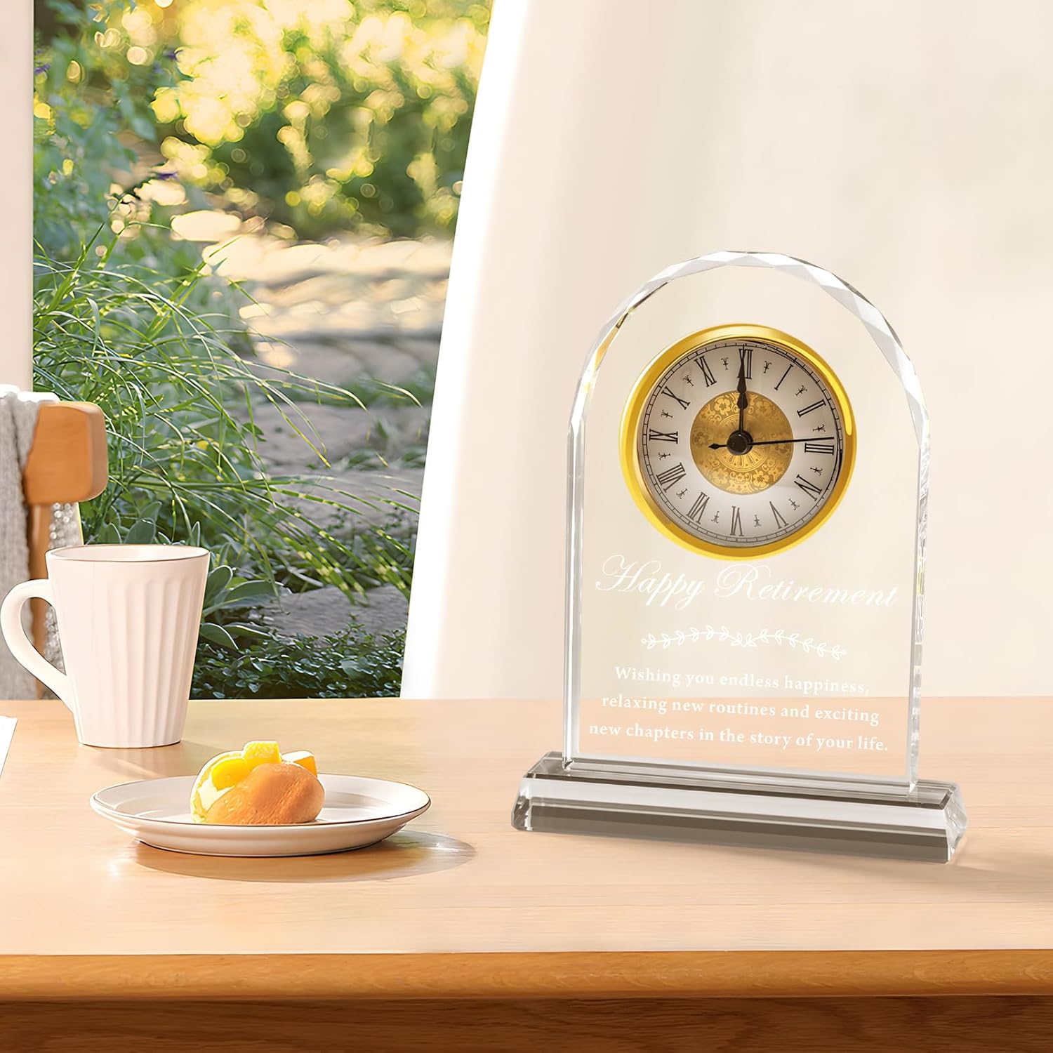 Retirement Gifts for Women Men Happy Gift Quartz Desk Clock Leaving for Retired Friends Coworkers Boss Teacher Gifts for Men - Image 7