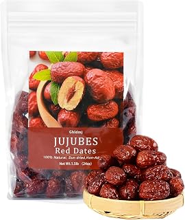 Premium Jujube Dates，Red Dates Organic1.5Lb(680g),Selected 100% Natural Dried Dates,Perfect for Snacking,Brewing Tea,dessert, Baking,cooking,etc.Rich in vitamins,Improve sleep, Health Snack