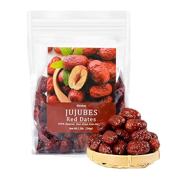 Premium Jujube Dates,Red Dates Organic1.5Lb680g,Selected 100% Natural Dried Dates,Perfect for Snacking,Brewing Tea,dessert, Baking,cooking,etc.Rich in vitamins,Improve sleep, Health Snack