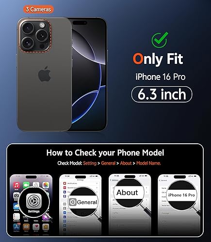 Miniatura 845 de Fntcase Funda para iPhone 15 Plus y 14 Plus de 6.7 pulgadas, magnética, a prueba de golpes de grado militar, antiamarilleo, delgada, protectora