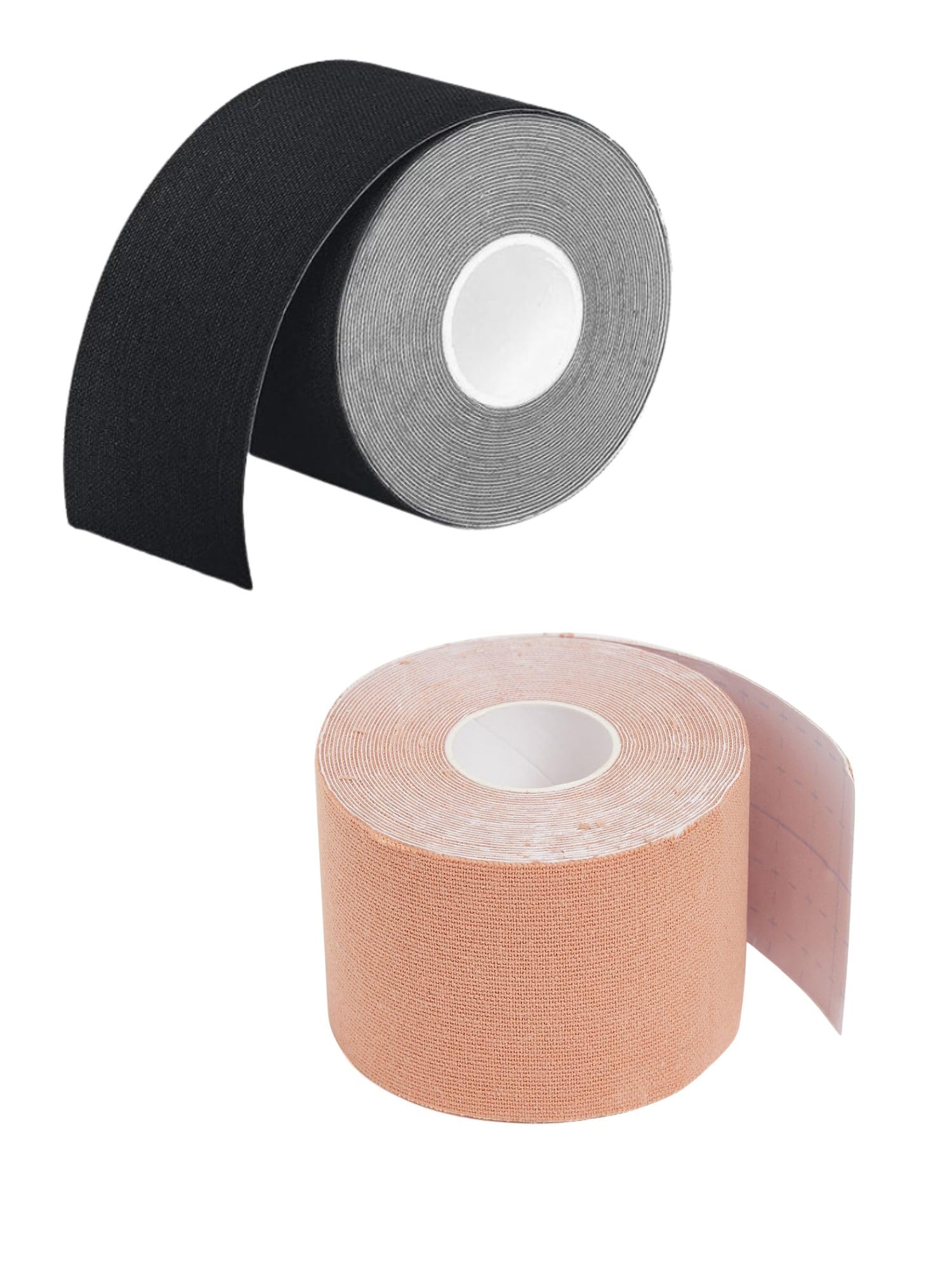 Pack of 2 Body Tape Roll | Breathable and Skin-Friendly Body Tape For Women- Skin and Black-image-40