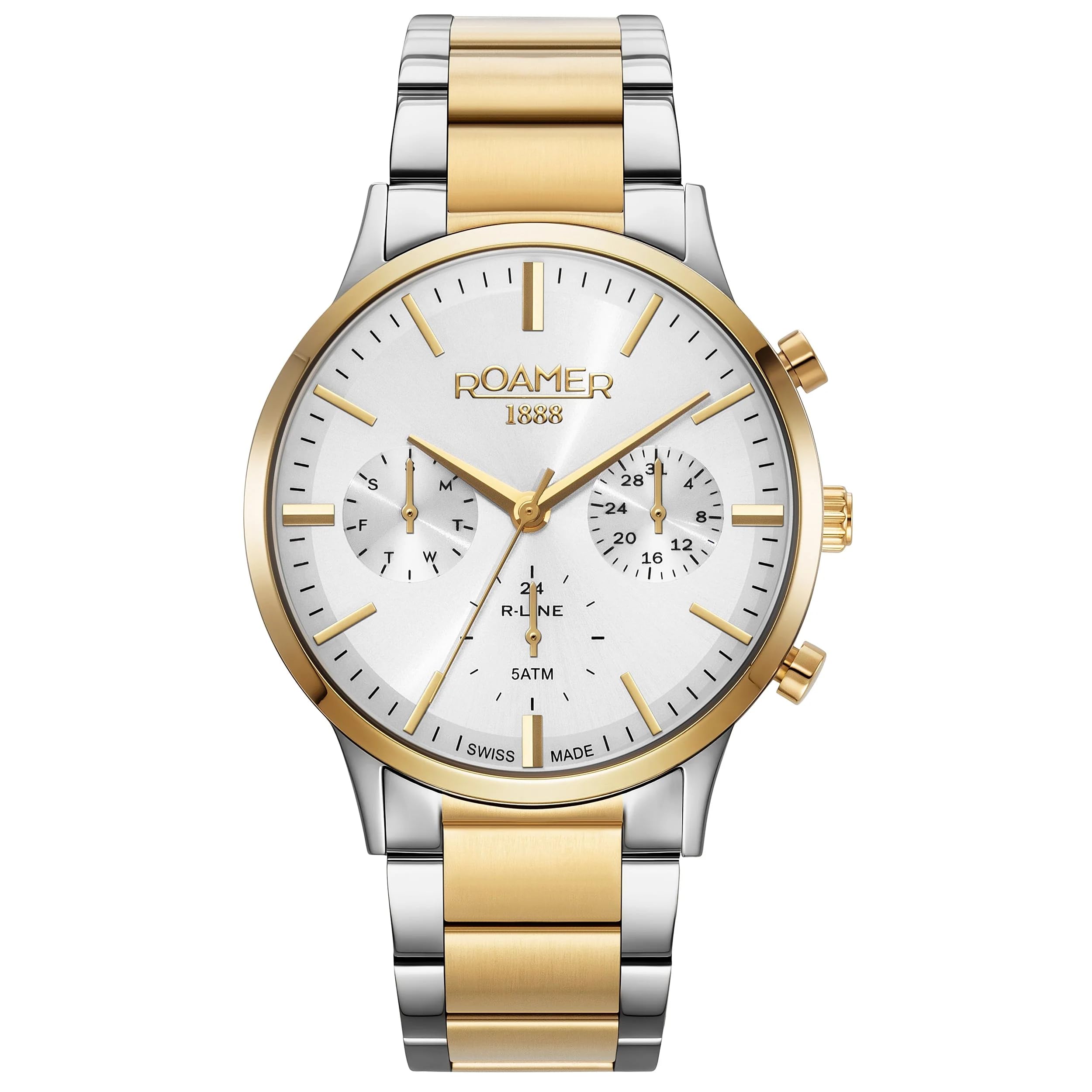 Roamer R-Line Multifunction Analog Silver Dial Womens Watch-718982 48 15 70 (B0B4NHP89S) Amazon Price History, Amazon Price Tracker