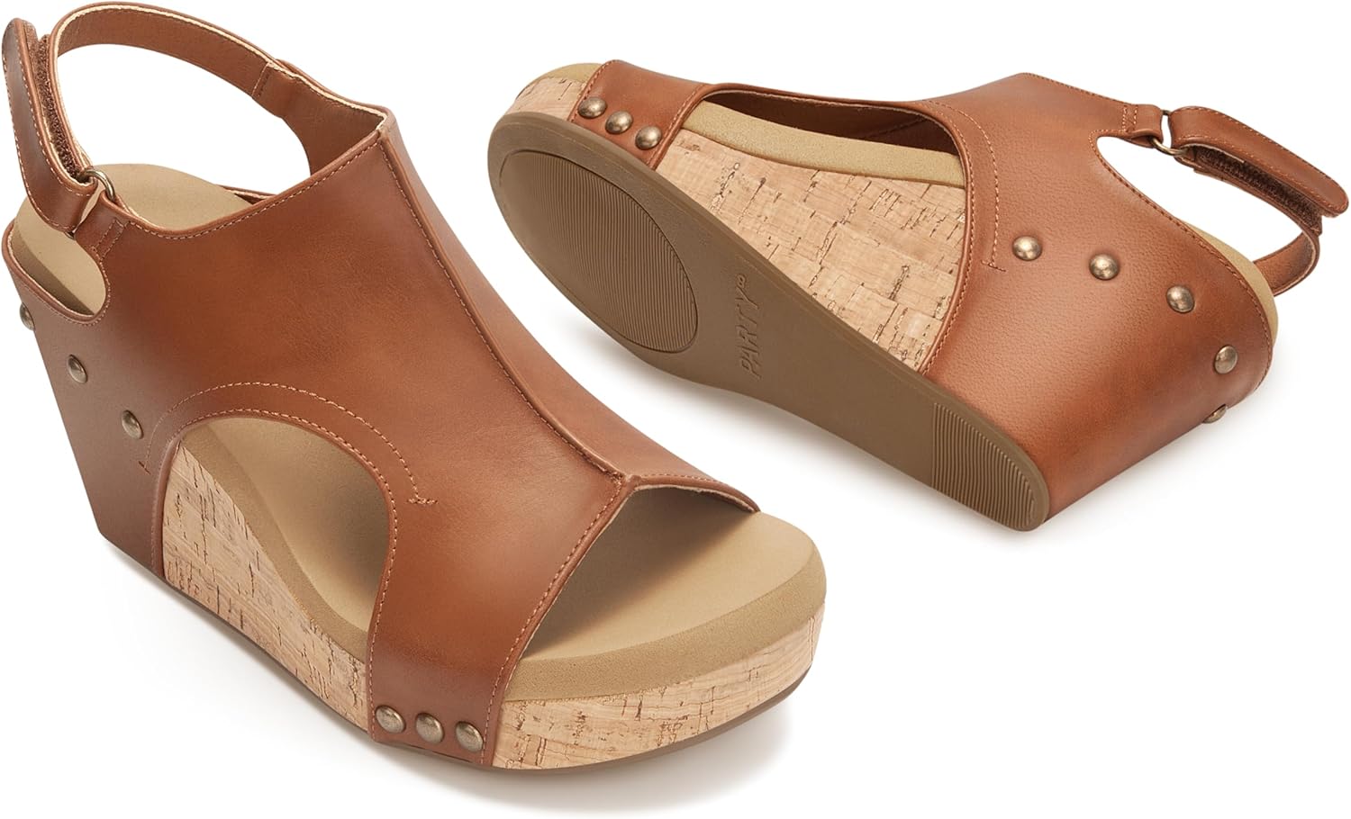 PARTY Womens Wedge Sandals With Strap for Dressy Ladies Sandals Casual 3 Inch Wedge - Image 6