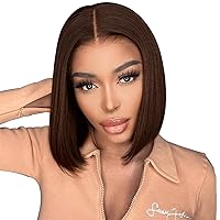 Vista 11 de Peluca de cabello humano estilo Bob azul real de 13 x 4 HD, encaje frontal, pelucas cortas estilo Bob con encaje frontal para mujeres negras