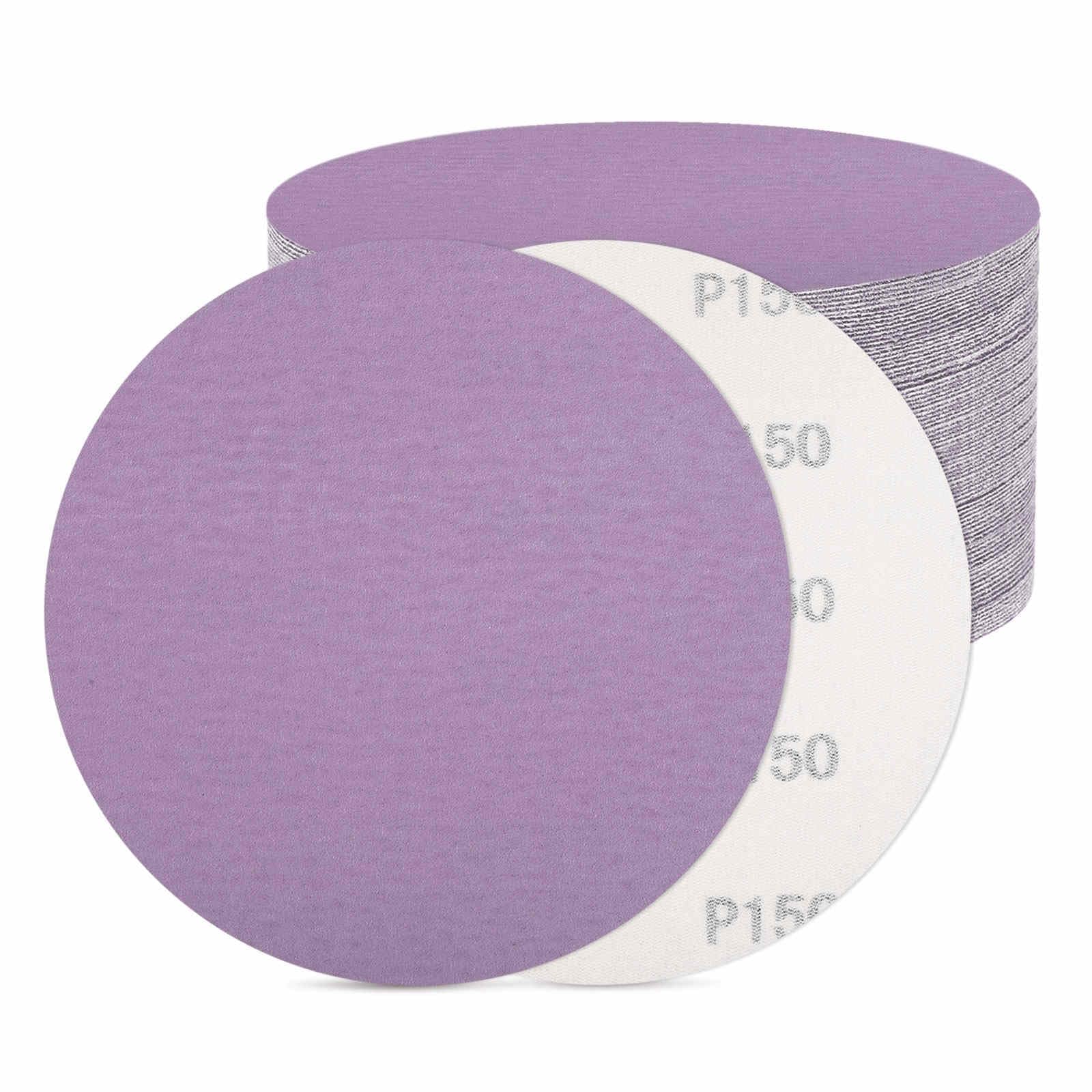 DTGN 152 mm 150 Grit Hook and Loop Sanding Disc, 50 Pcs