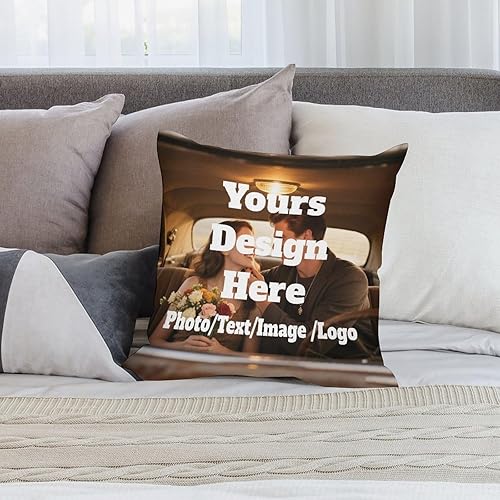 Miniatura 6 de Funda de almohada personalizada, diseño de tu propia foto, texto, fundas de almohada personalizadas para cumpleaños, día de la madre, regalos de