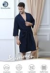 Robe de gaufre pour homme, Peigne de bain Kimono, Robe de douche pour spa