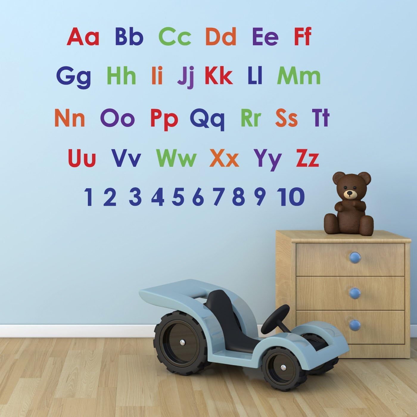 ZygoMax Alphabet and Numbers Wall Sticker Pack Educational Nursery Stickers Amazon.co.uk