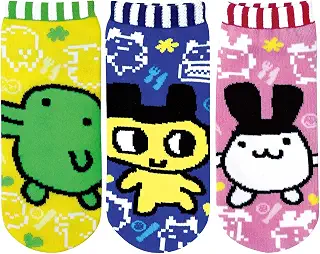 ソックス３足セット たまごっち まめっち／くちぱっち／みみっち